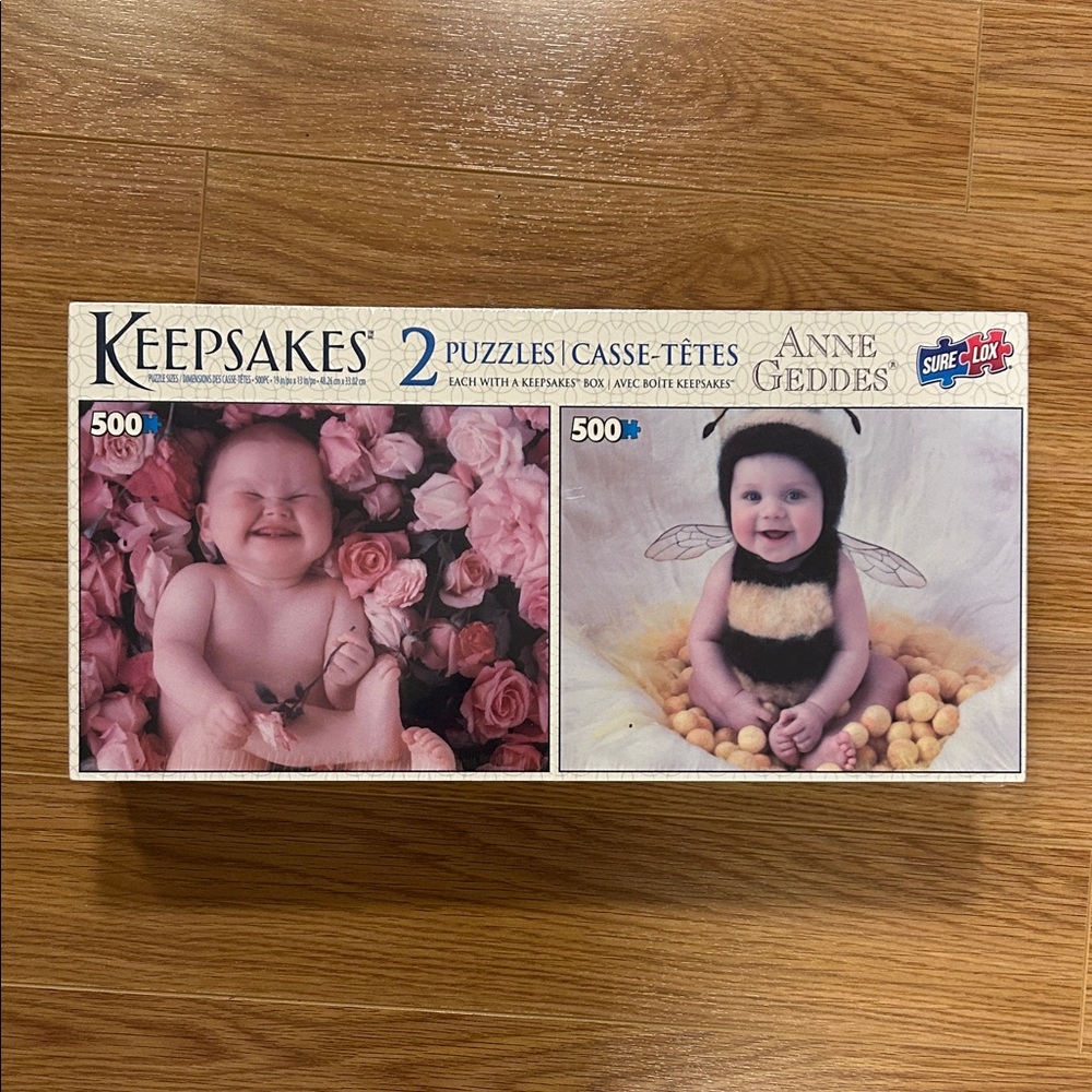 Keepsakes Puzzle Set - Pink and Yellow